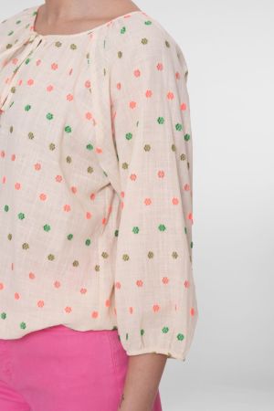  Ecru/Green/Blus