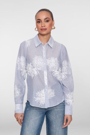  Blue/off-white